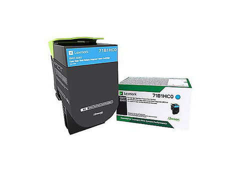 Lexmark Cyan High Yield Return Program Toner Cartridge (3500 Yield)