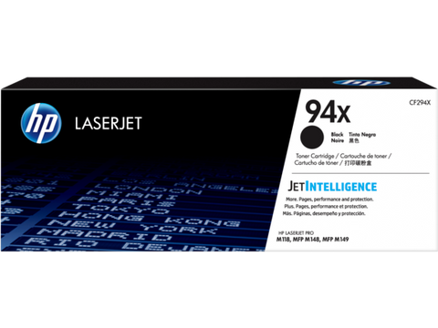 HP 94X (CF294X) Black Original LaserJet Toner Cartridge (2800 Yield)