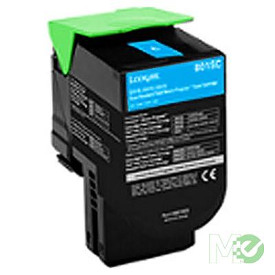 Lexmark High Yield Cyan Return Program Toner Cartridge (2300 Yield)
