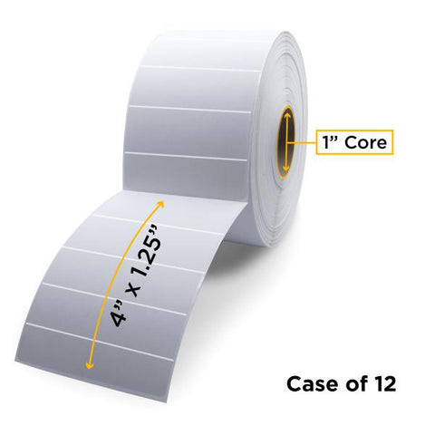 Clover Technologies Group, LLC Clover Imaging Non-OEM New Direct Thermal Label Roll 1.0" ID x 5.0" Max OD for Desktop Barcode Printers