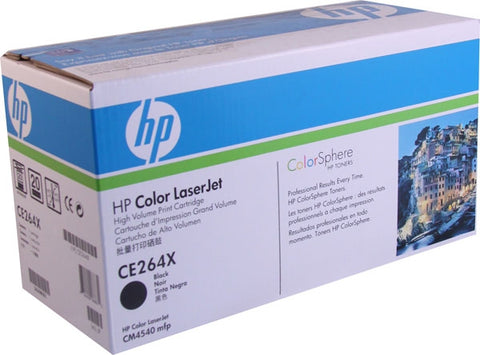 HP 646X (CE264X) Black Original LaserJet Toner Cartridge (17000 Yield)