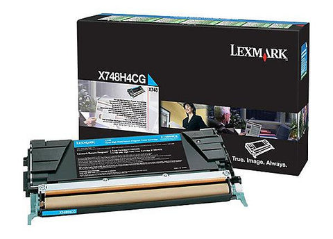 Lexmark High Yield Cyan Return Program Toner Cartridge for US Government (10000 Yield) (For Use in Model X748) (TAA Compliant Version of X748H1CG)