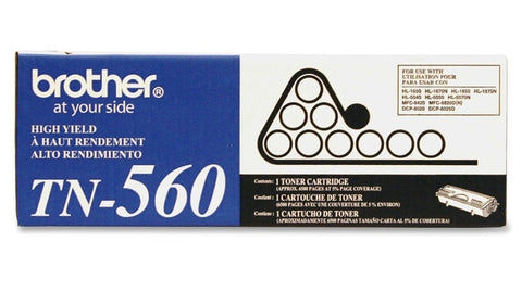 Brother OEM Brother  (TN560) Toner Cartridge, Black, 6.5K Yield