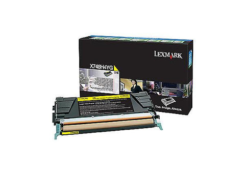 Lexmark High Yield Yellow Return Program Toner Cartridge for US Government (10000 Yield) (For Use in Model X748) (TAA Compliant Version of X748H1YG)