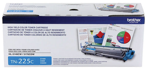Brother OEM TN225C Cyan Toner Cartridge