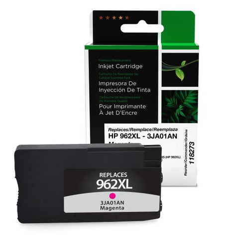 Clover Technologies Group, LLC Remanufactured High Yield Magenta Ink Cartridge for HP 962XL (3JA01AN)