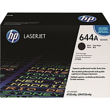 HP 644A (Q6460A) Color LaserJet 4730 CM4730 Black Original LaserJet Toner Cartridge (12000 Yield)