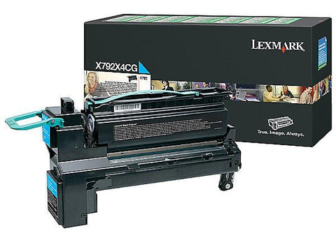 Lexmark Extra High Yield Cyan Return Program Toner Cartridge for US Government (20000 Yield) (TAA Compliant Version of X792X1CG) (For Use in Model X792)